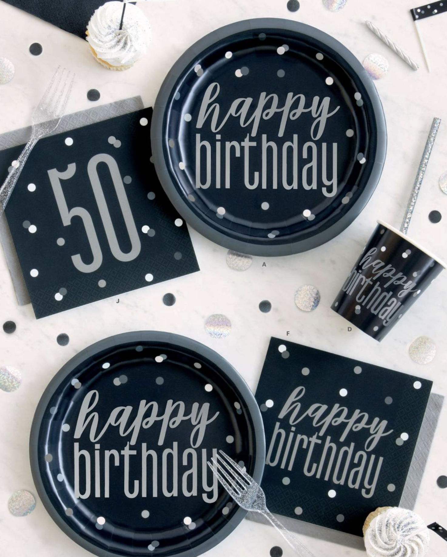 Milestone birthday party supplies