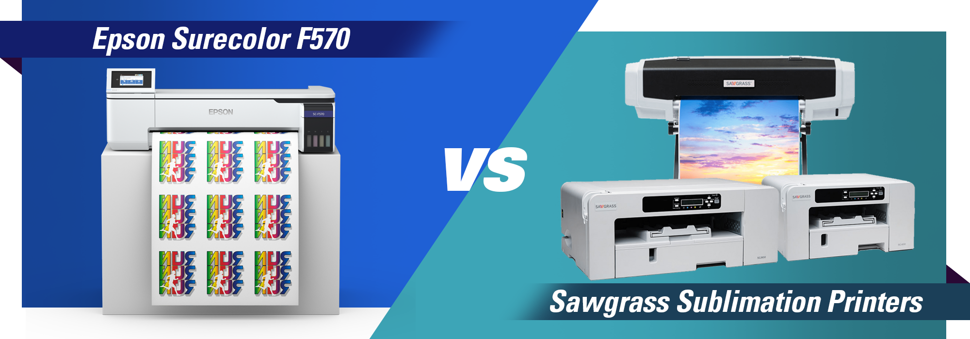 Epson SureColor F570 Sublimation Printer vs Sawgrass Sublimation Printers —  DTGmart