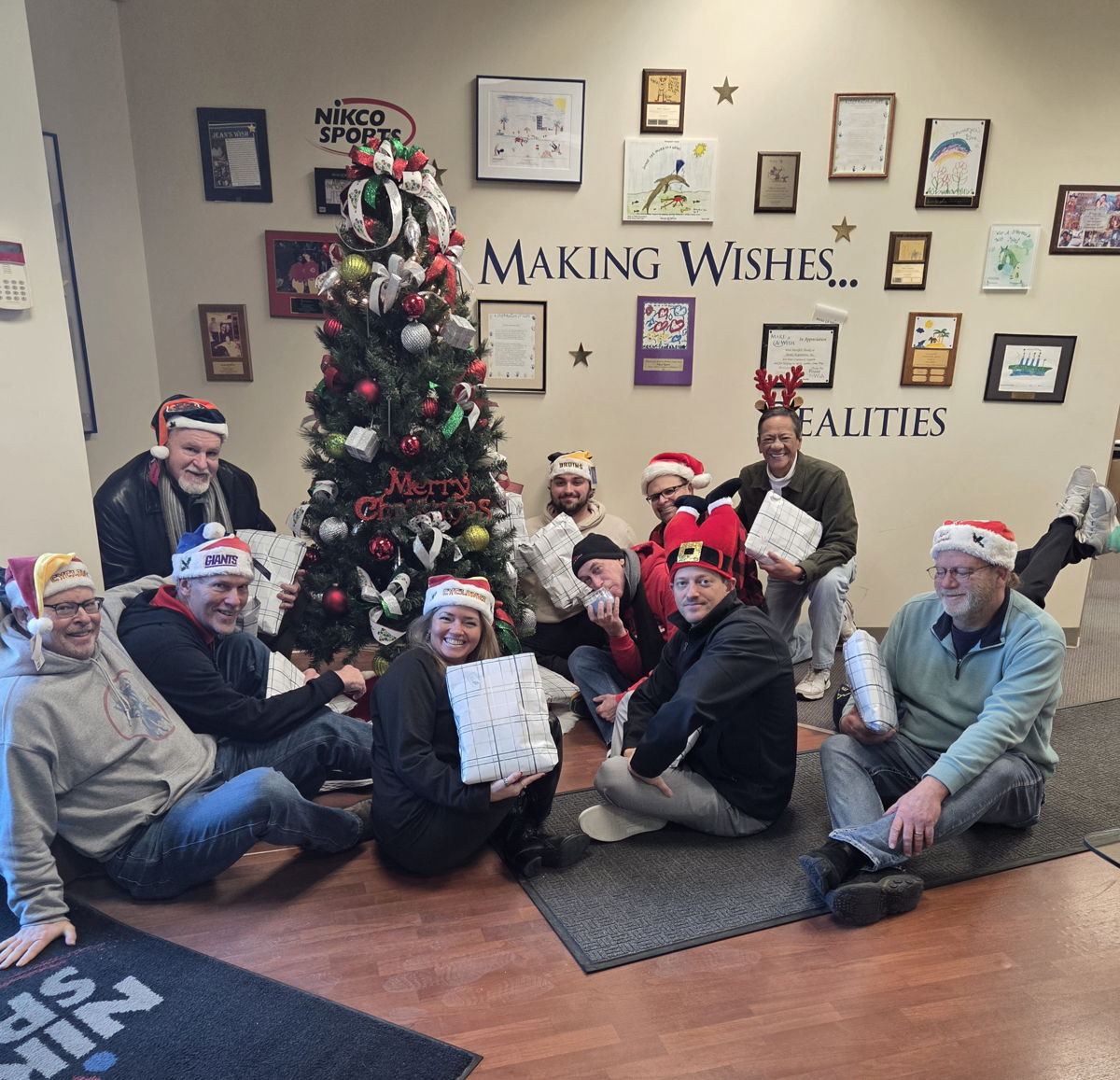 The Nikco Sports team gathered at the company's Chesterfield, Missouri headquarters
