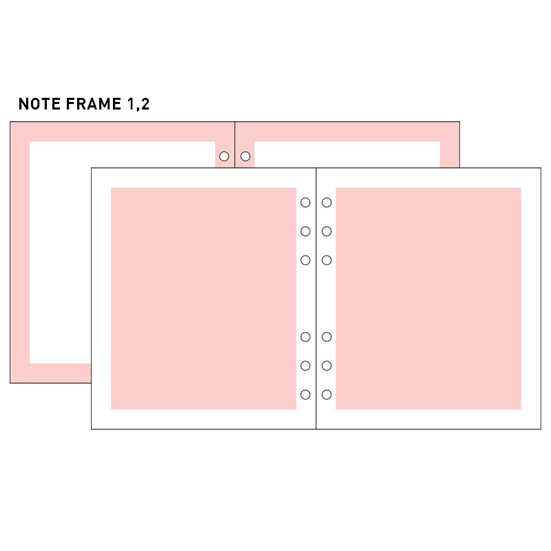 Note frame 1,2 - 2NUL-Cherry-pick-6-ring-dateless-weekly-diary-planner-