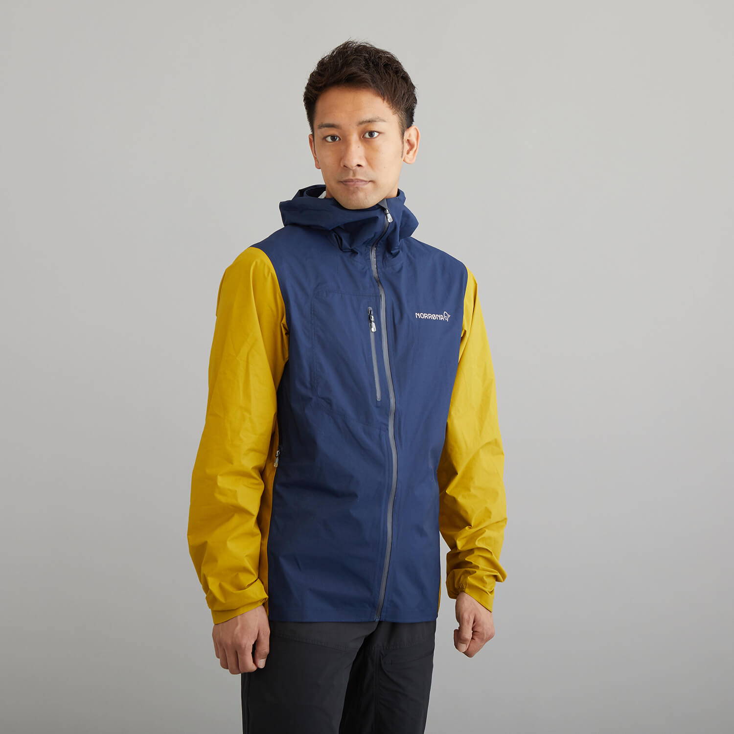 NORRONA（ノローナ）/ビティホーン ドライ1ジャケット/ネイビー×イエロー/MENS