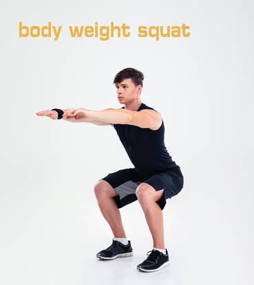 body weight squat