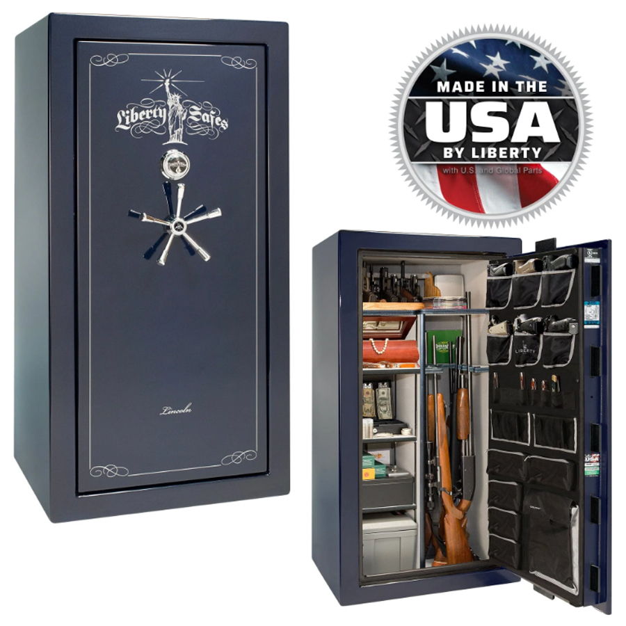 Liberty Safe Lincoln blue gloss chrome