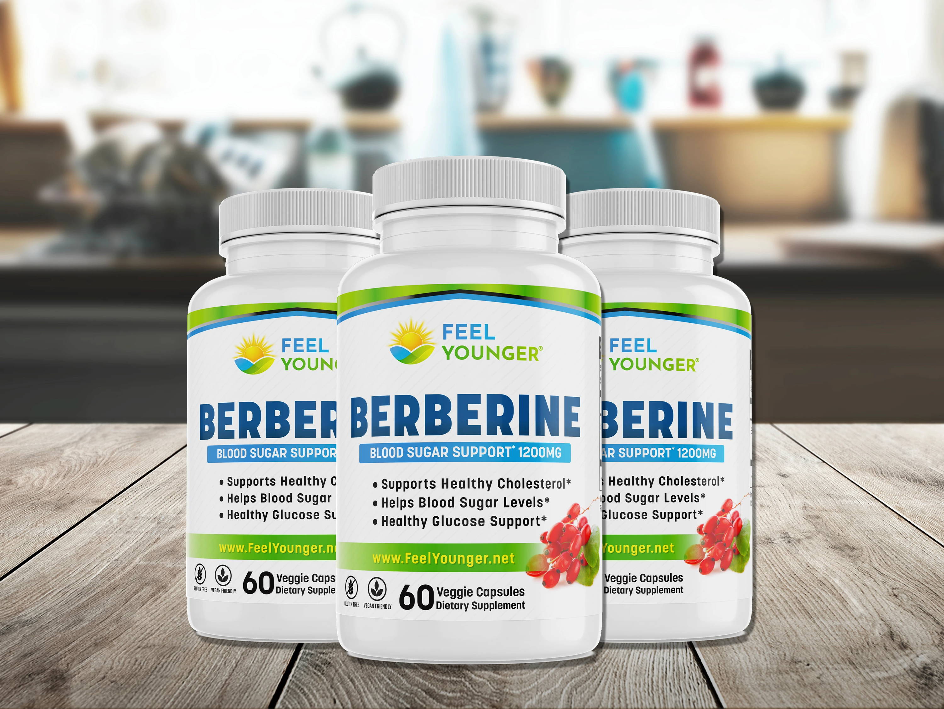 Feel Youngers Berberine weight loss and blood sugar balance supplement
