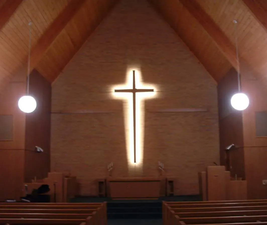 Church lighting using LED strip lights