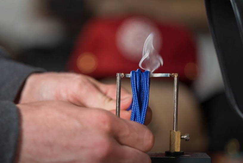 Cutting and styling the stampede laces by hand.