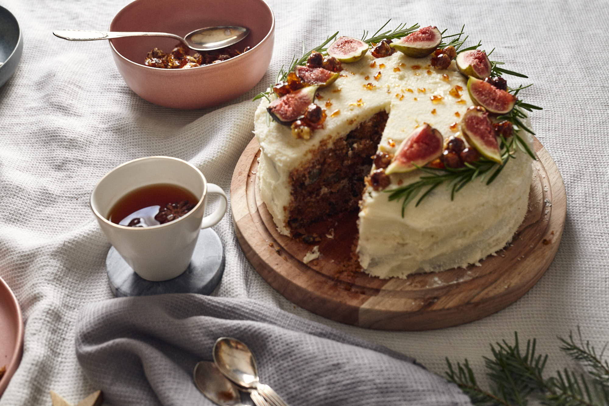 Table Linen Carrot Cake Serving Board