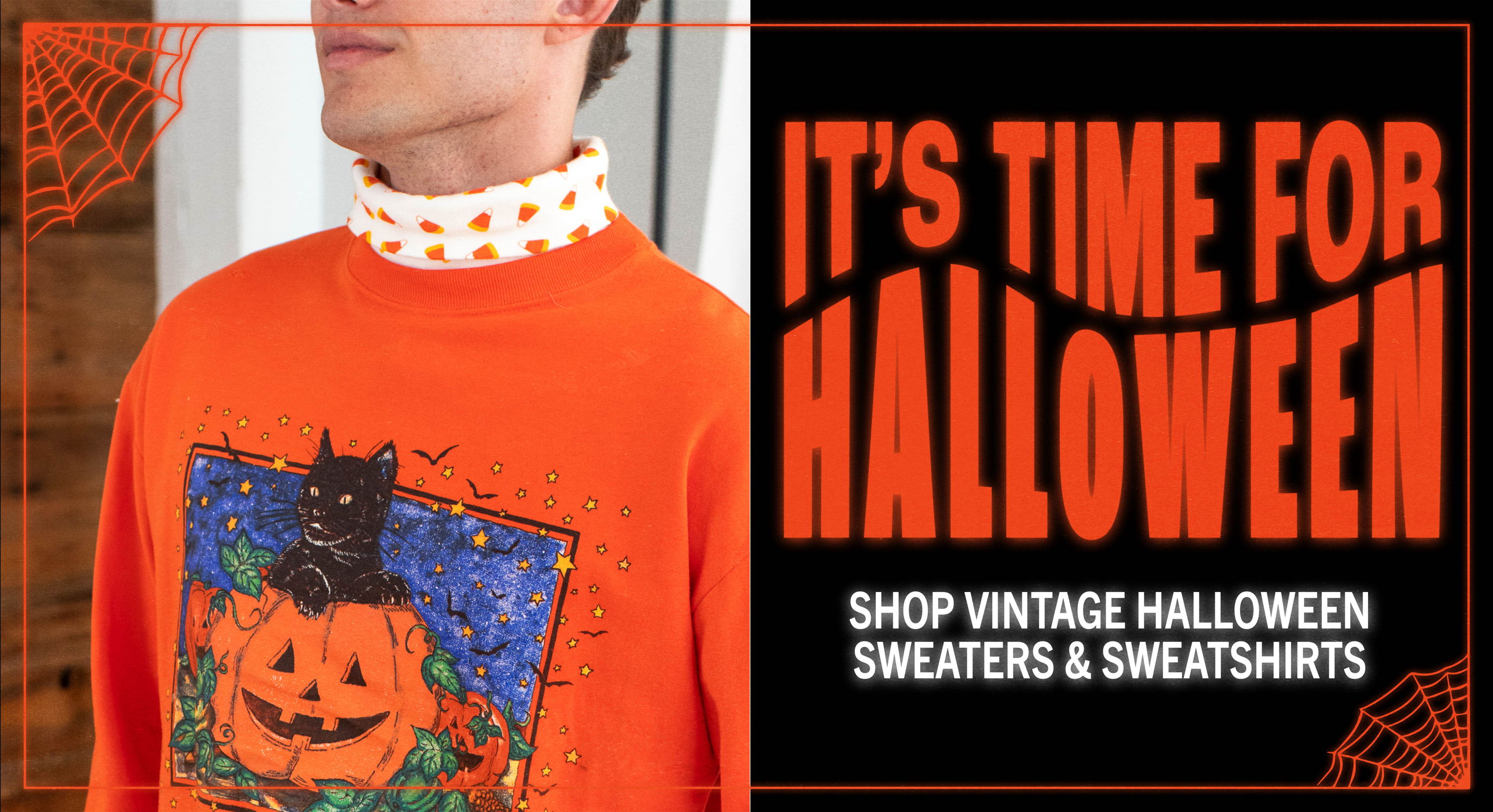 It's Time for Halloween. Shop vintage Halloween sweaters & sweatshirts