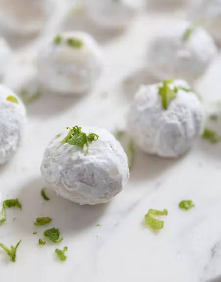 lime coconut snowball cookies