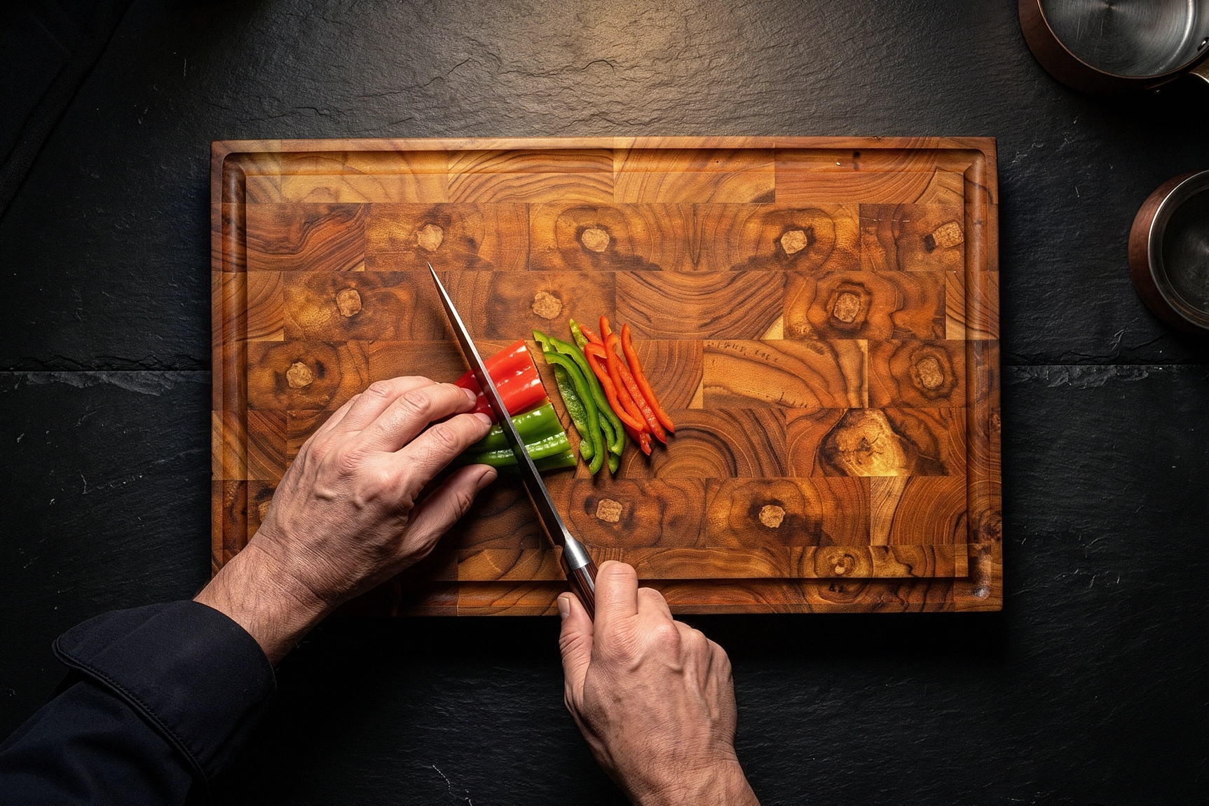 RYFA Handcrafted Teakwood End Grain Chopping Block
