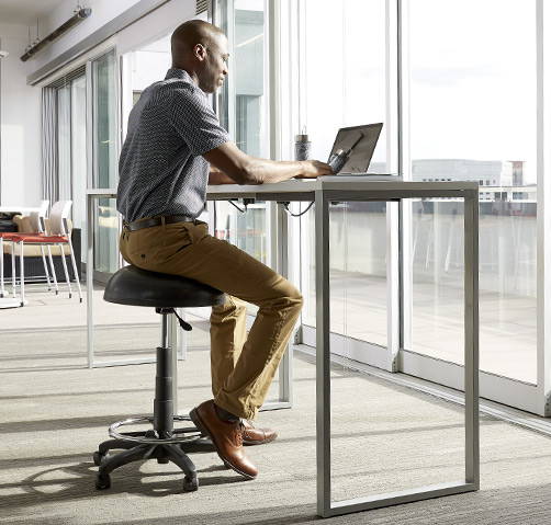 Active sitting at the office