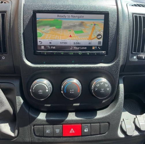2019 Dodge Pro Master 3500 Van GPS upgraded in the dash