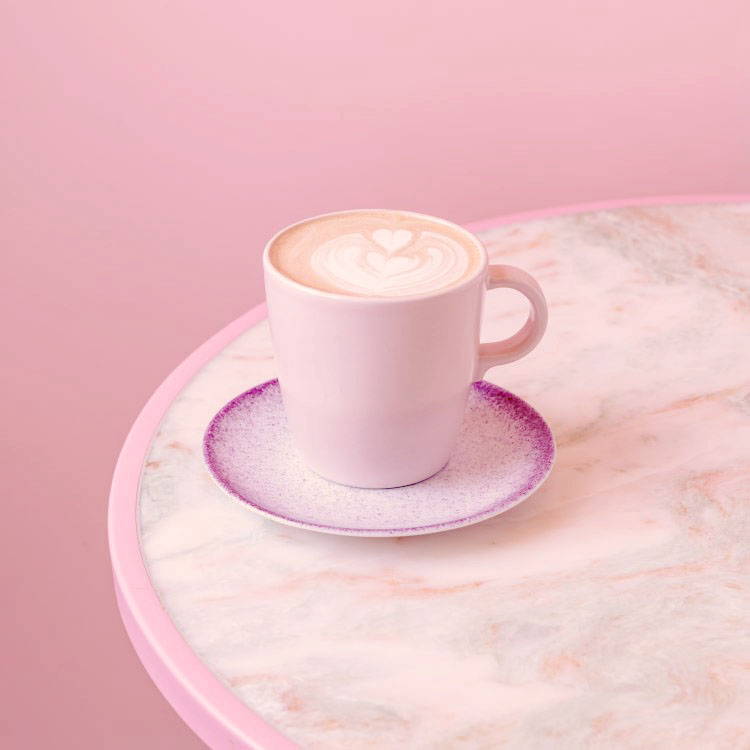 Caffe Mocha in pink mug