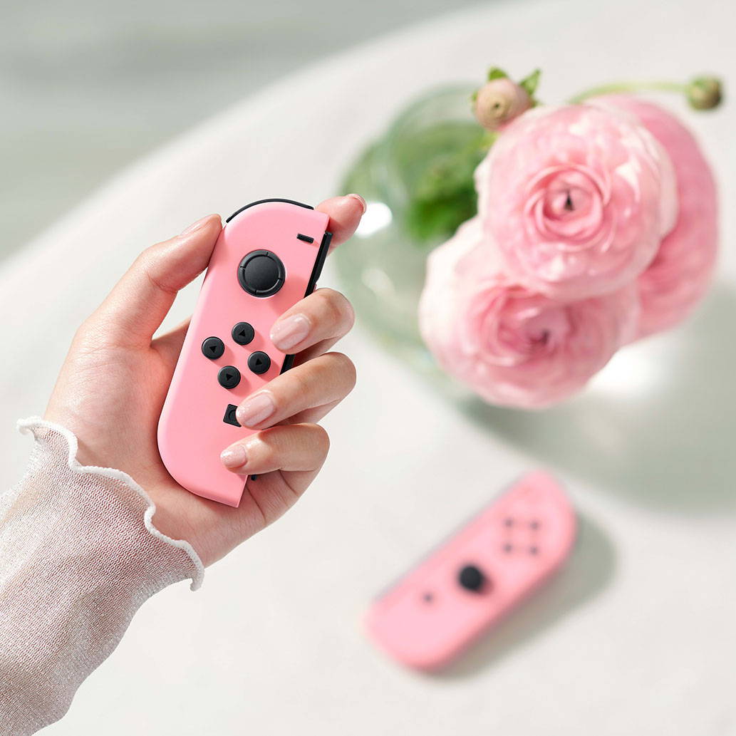 Nintendo Switch Joy-Con Pair - Pastel Pink @ thechelsegamer.com