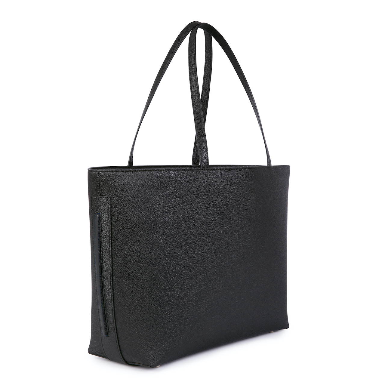 LUXTRA vegan apple leather tote black