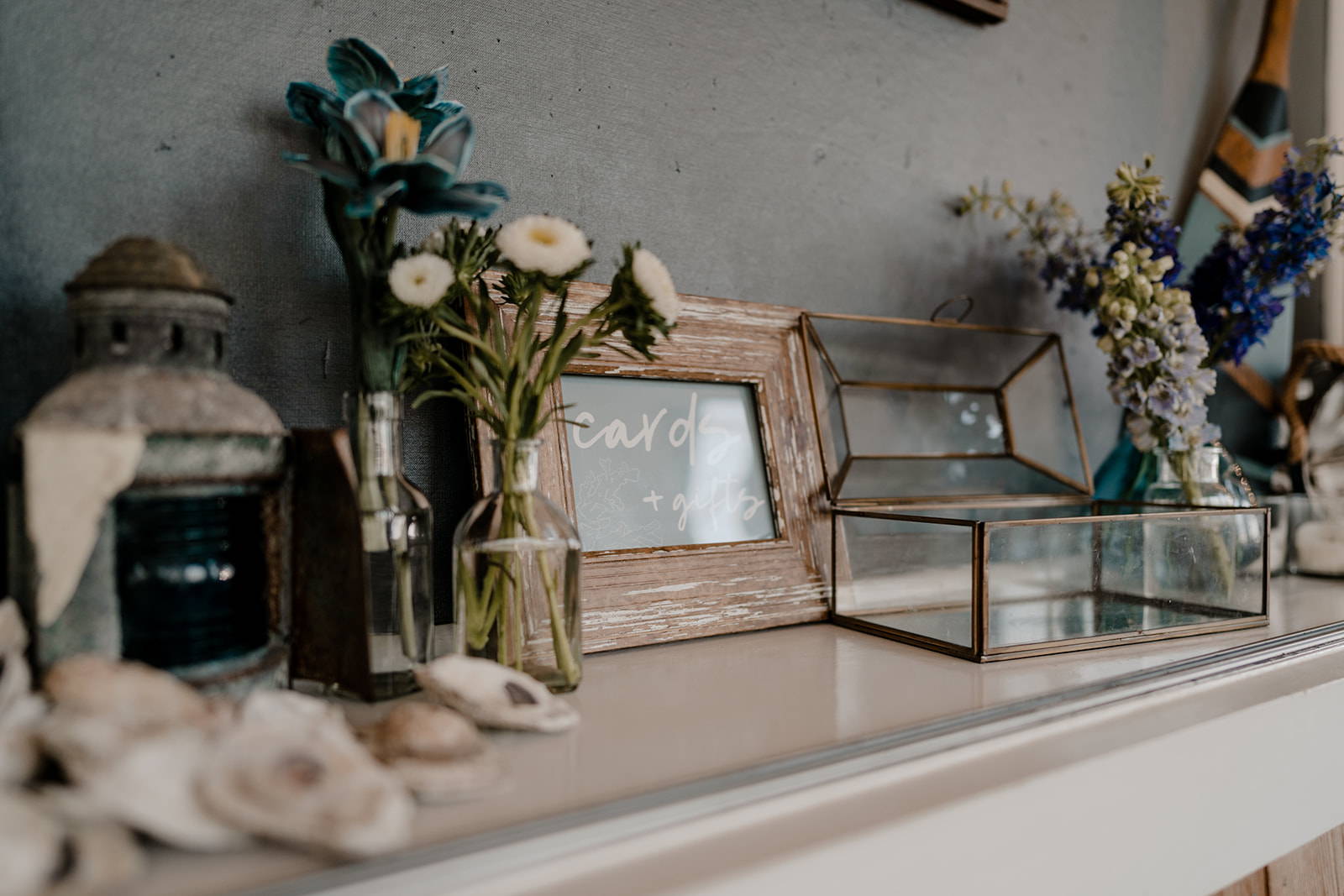 Coastal chic cards + gifts wedding sign  | The Small Town Studio