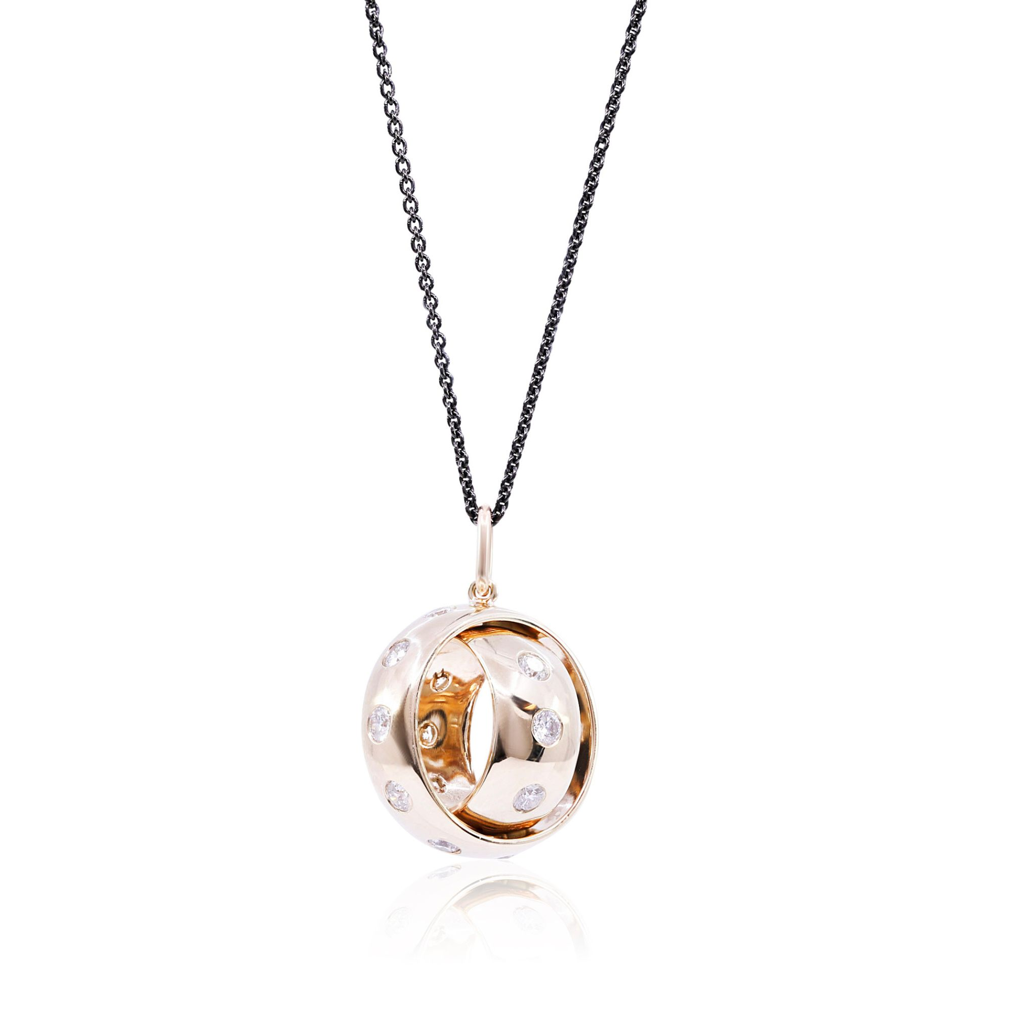 bauble pendant with diamonds by Nina