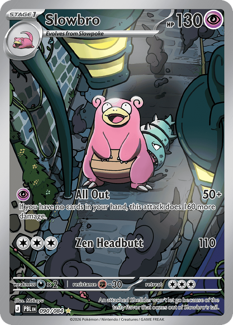Slowbro from the Pokémon TCG's Pitch Black expansion.