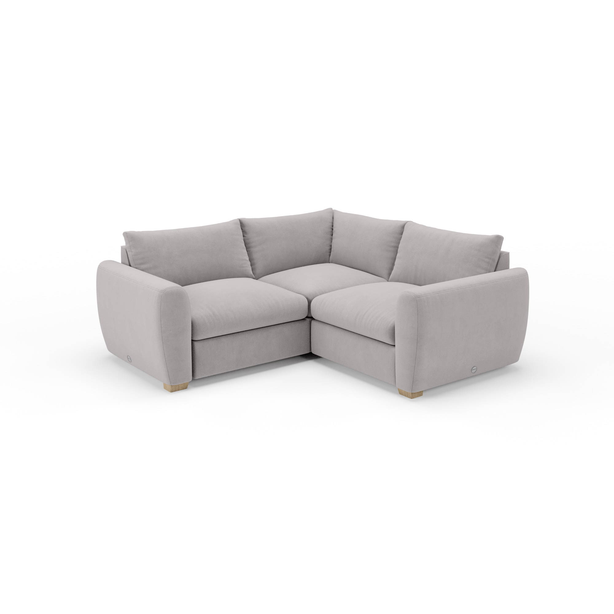 Warm grey corner sofa