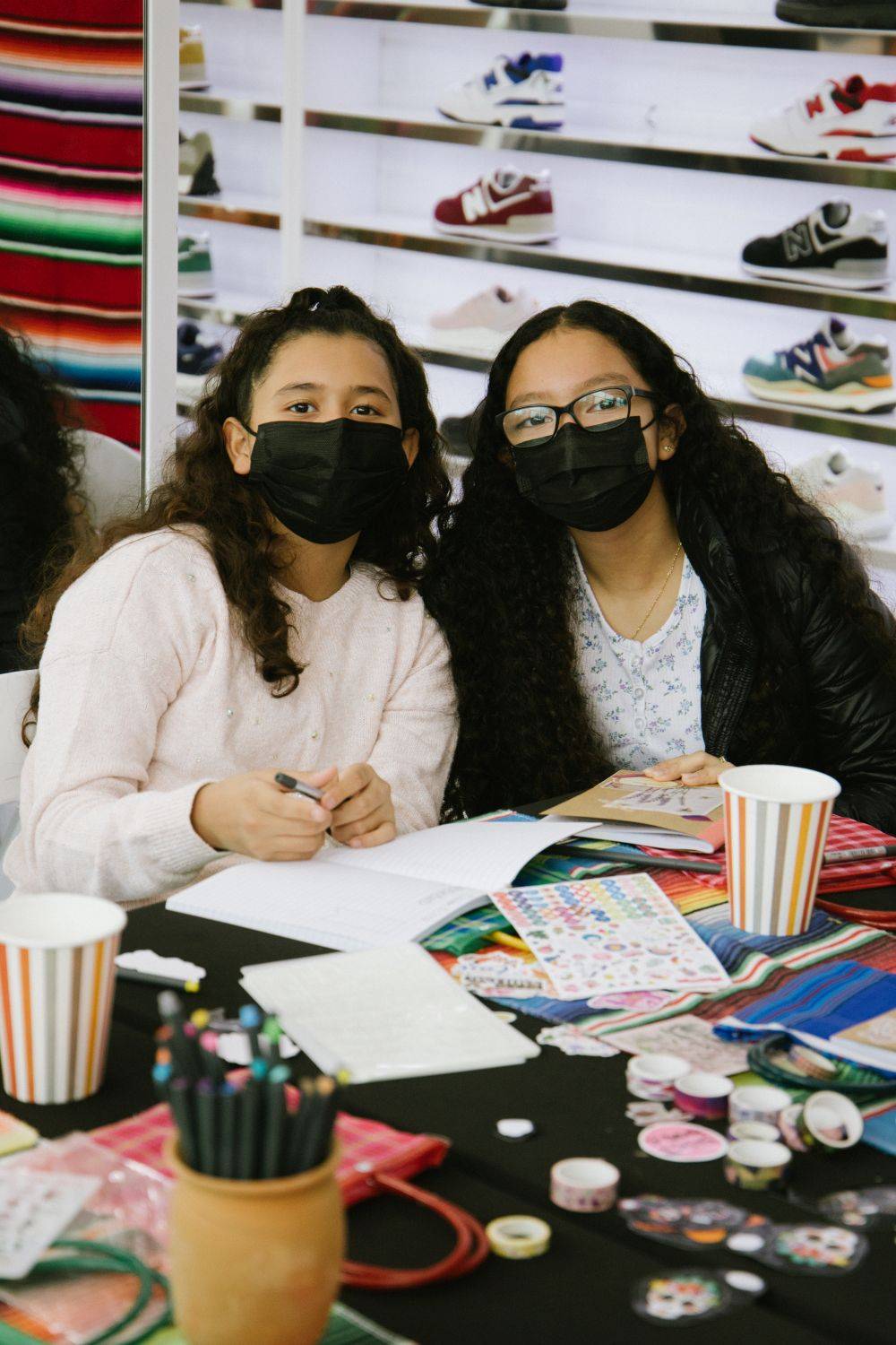 hispanic heritage month x new balance 2 girls smile together