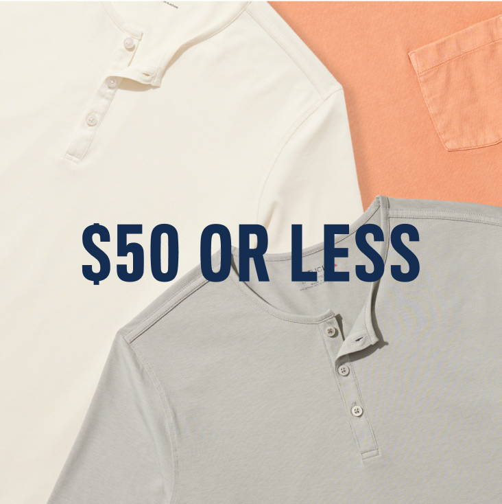Collection of UNTUCKit Henleys in various colors. 