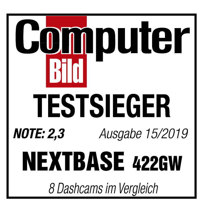 Computer Bild TESTSIEGER for NEXTBASE 422GW,.