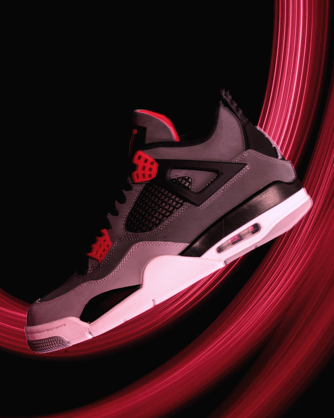 aj4 retro infrared with led background