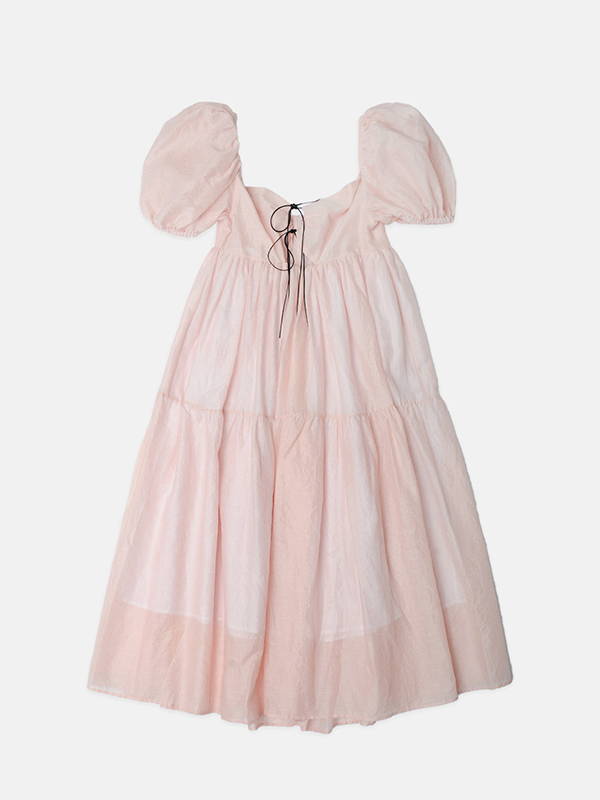 A product picture of the Naya Rea Eleonora babydoll dress in light pink.