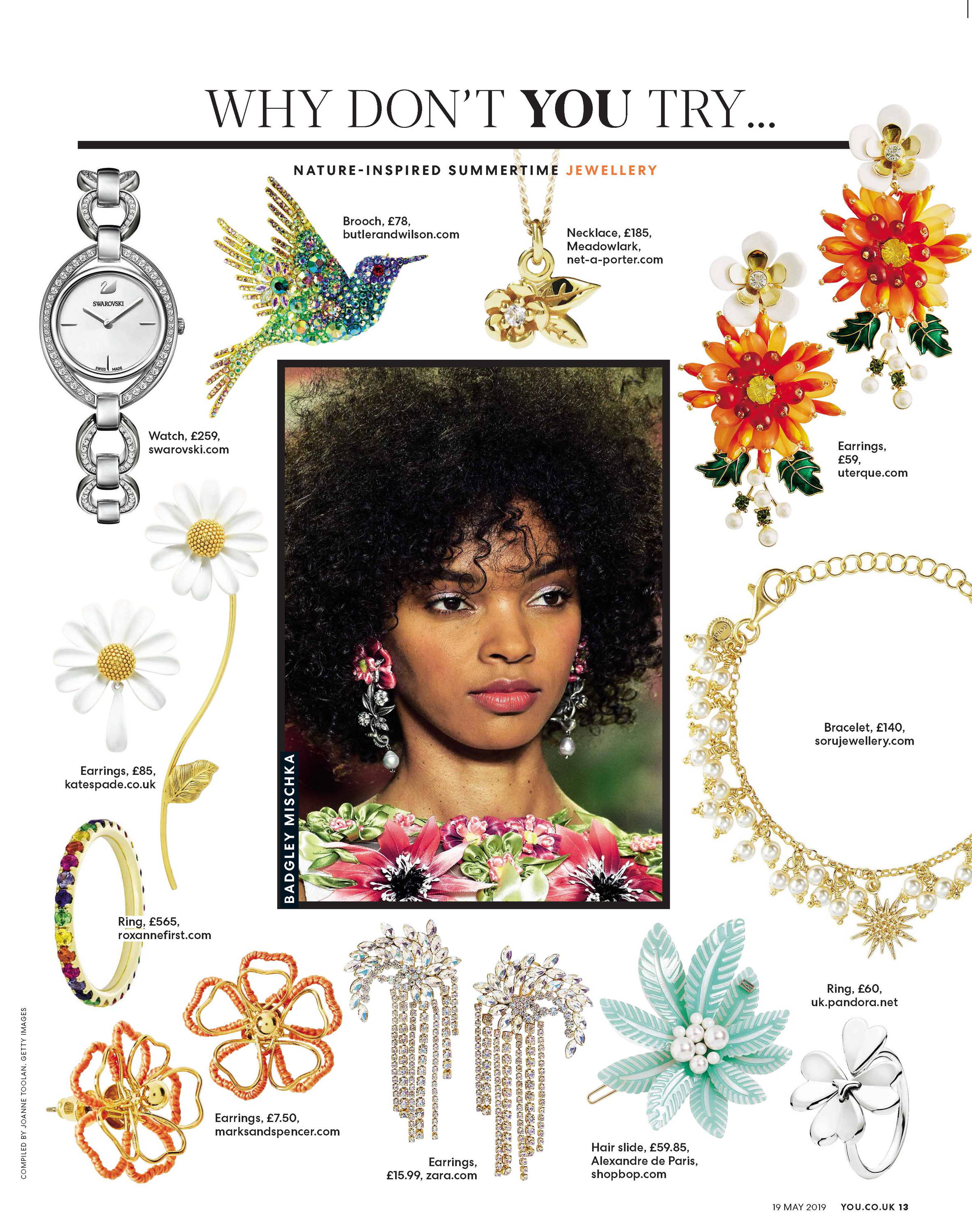 soru jewellery in you magazine, Elena bracelet