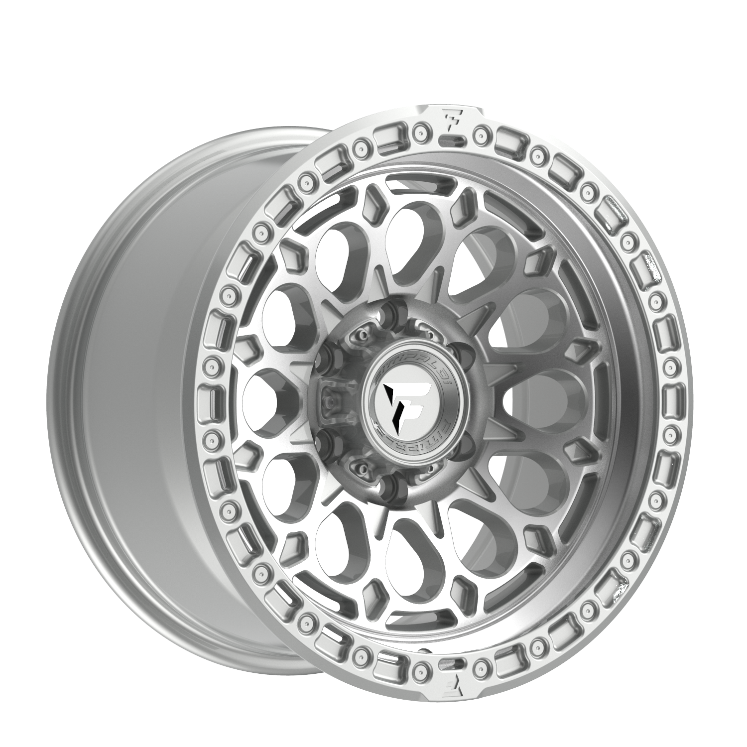 Gloss Silver Machined FT101 TERRA Wheel by Fittapaldi Offroad