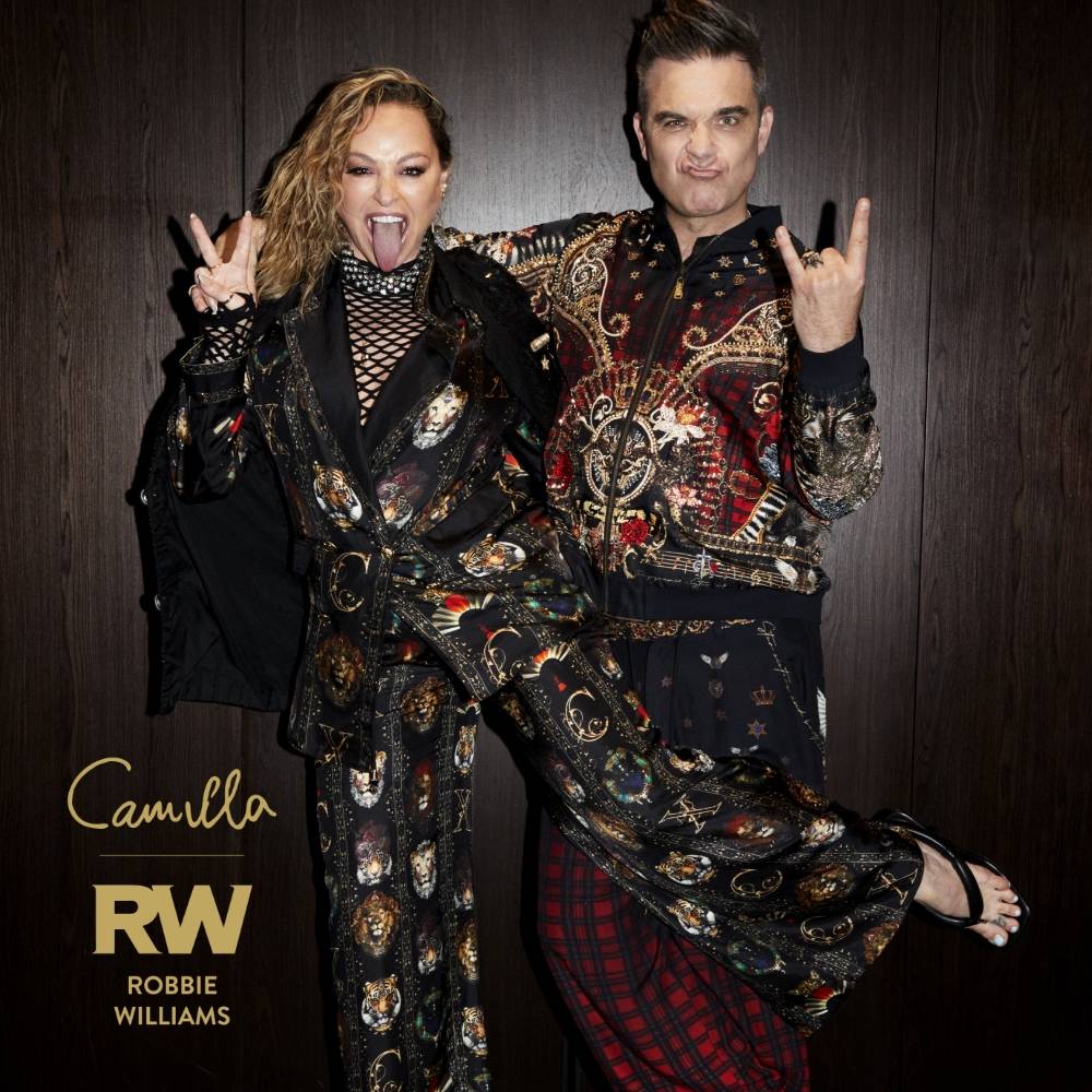 CAMILLA X ROBBIE WILLIAMS | Australian Fashion Designers Exclusive Collaboration with UK Rock and Roll Royalty, Robbie Williams