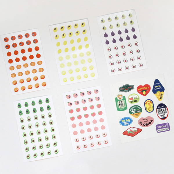 Comes with stickers - GMZ 2020 Fruit dated monthly journal diary with sticker