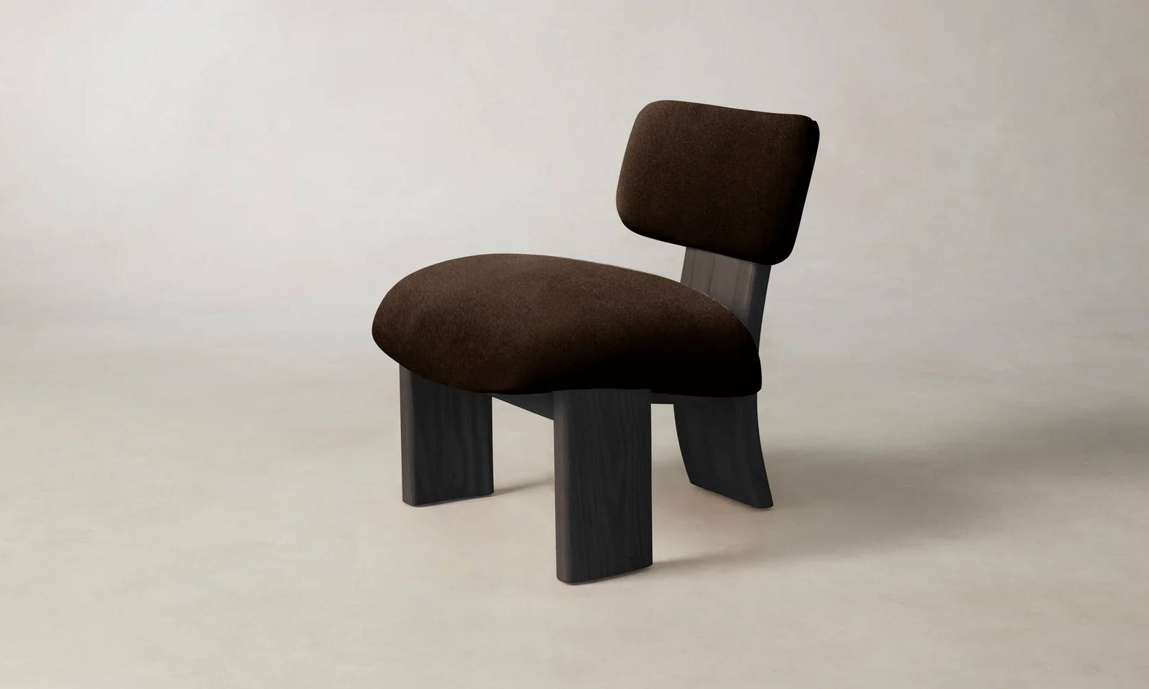 The Kenmare Chair in Chooclate Mohair