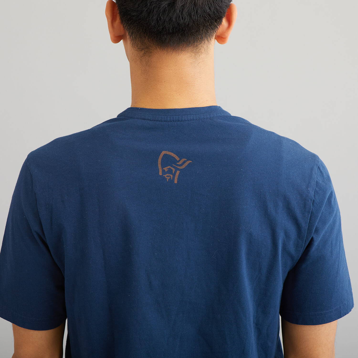 NORRONA（ノローナ）/29コットン スラントロゴTシャツ/ネイビー/MENS