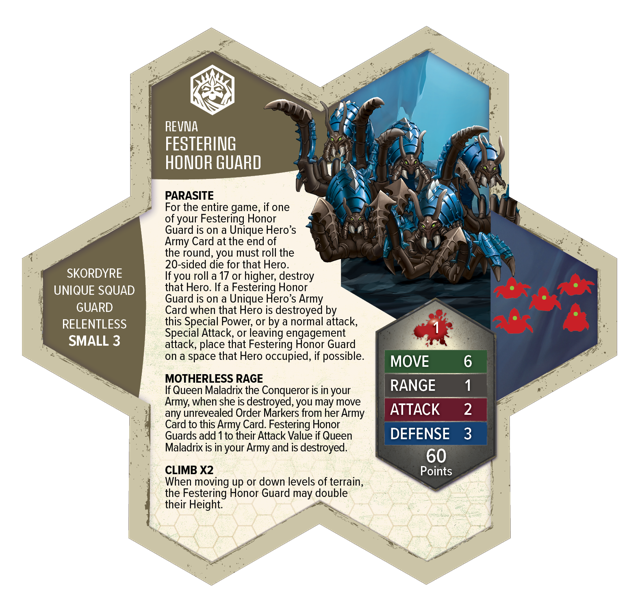 Festering Honor Guard army card