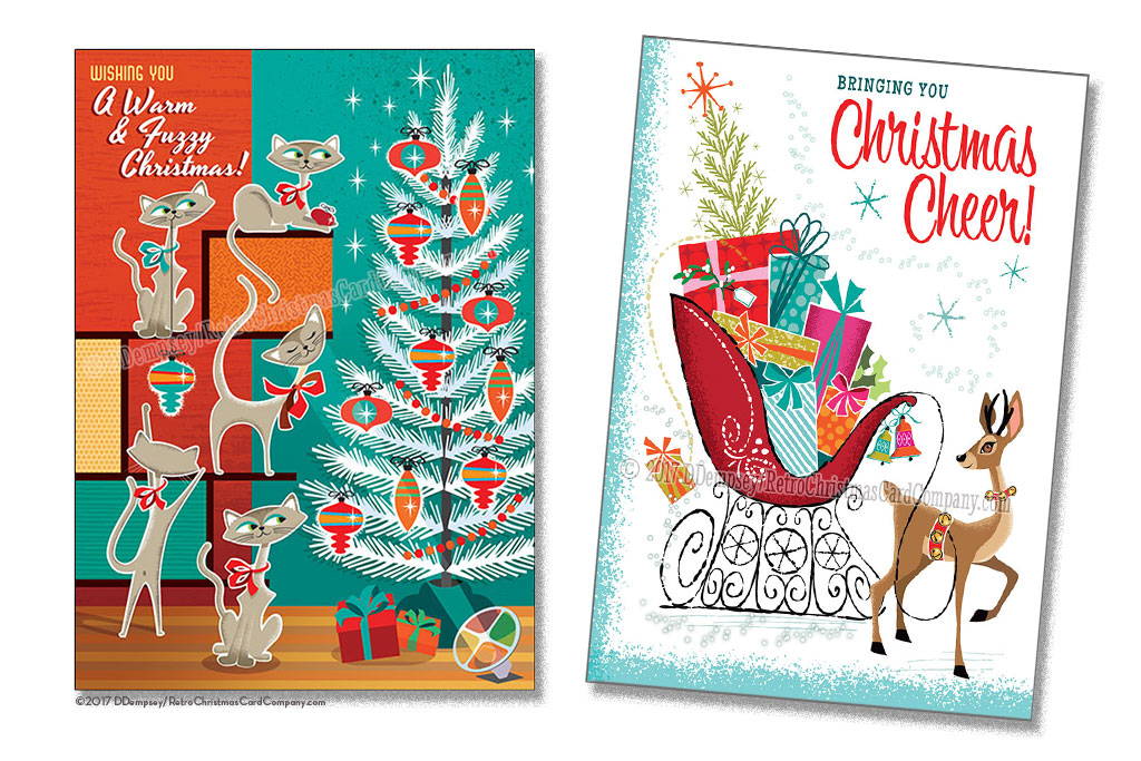 Cards from The Retro Christmas Card Company