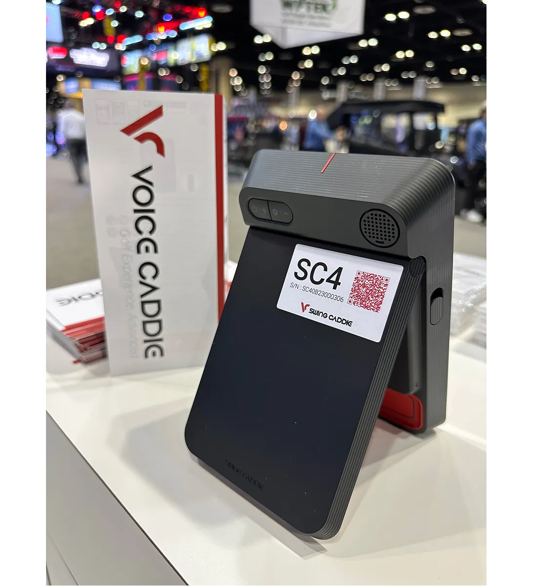 Rear view of the Swing Caddie SC4 at the 2023 PGA Show