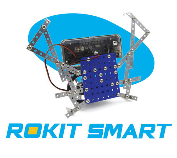 Rokit Smart with blue branding blob and logo