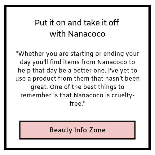 put it on and take it off with nanacoco- beauty info zone