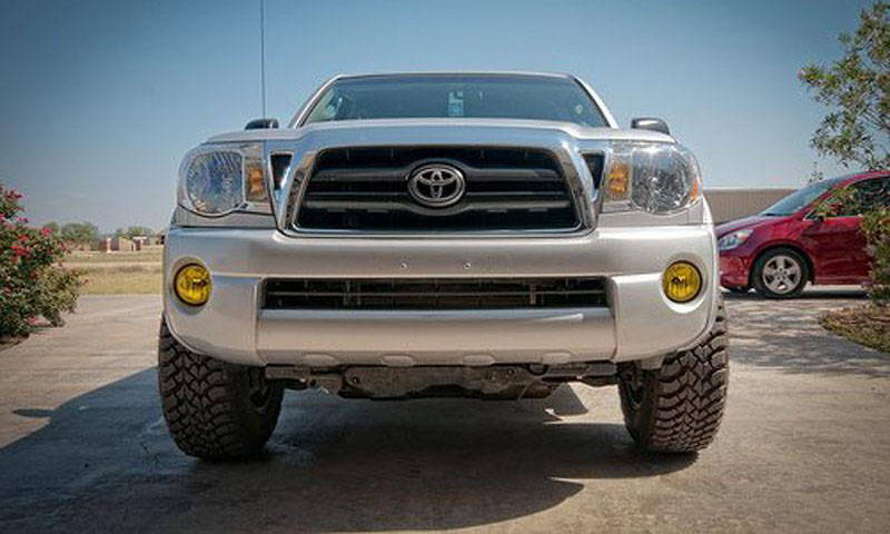 Toyota Tacomawith Yellow Lamin-x fog light film covers