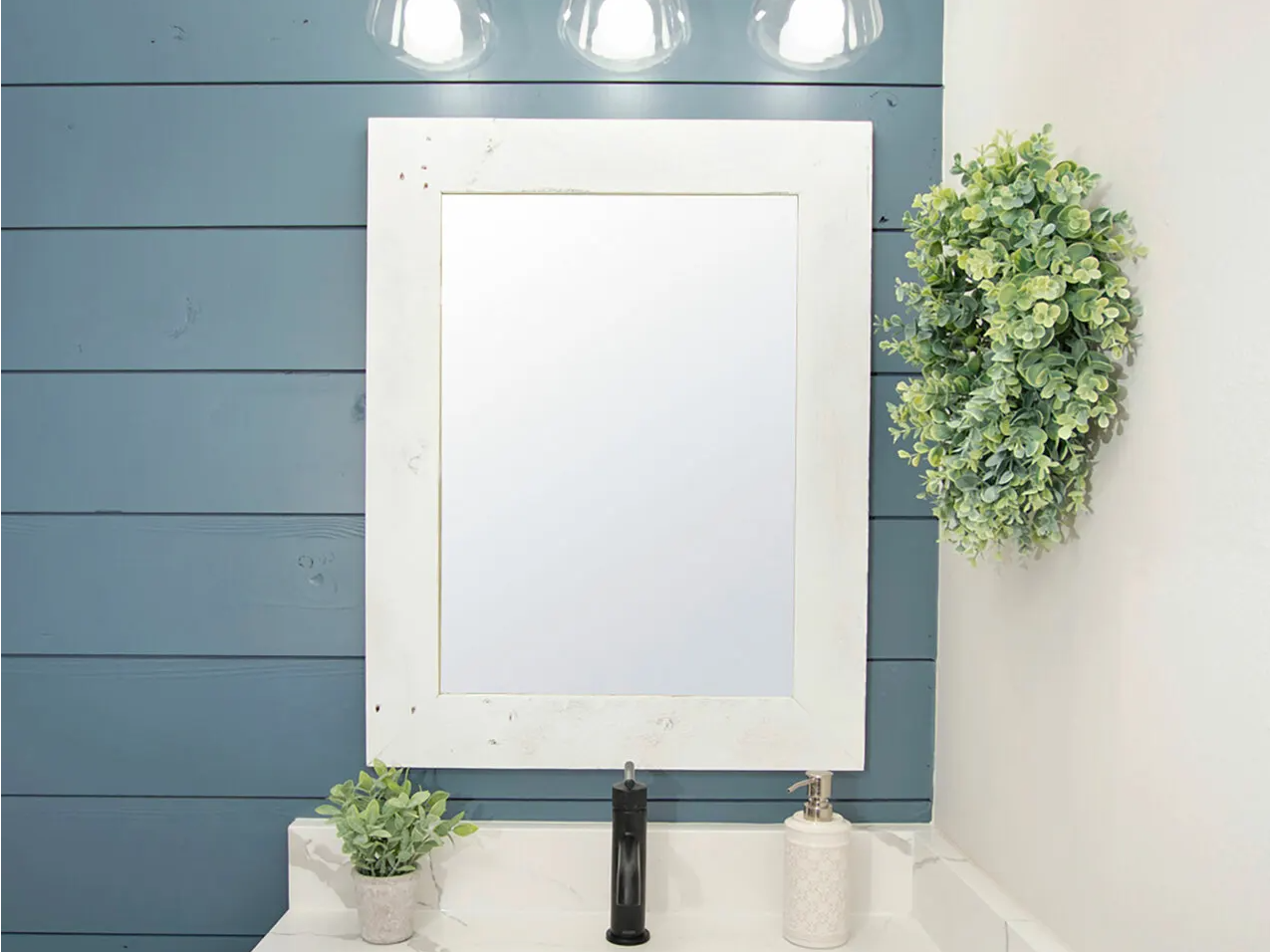 vanity mirror barnwood design frames