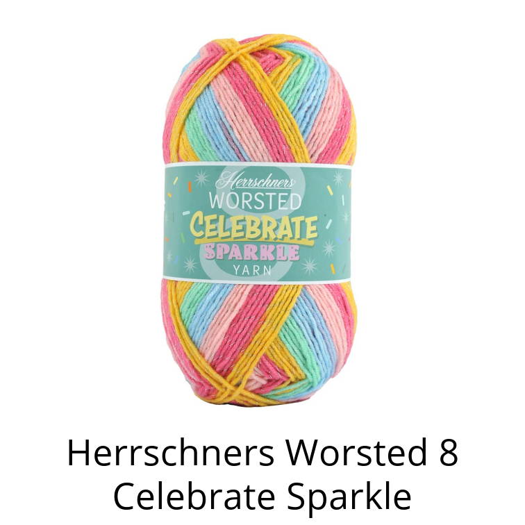 Herrschners Worsted 8 Celebrate Sparkle Yarn