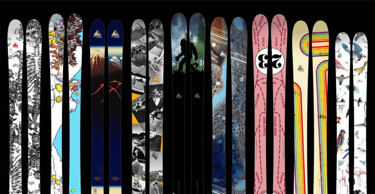 A small selection of custom graphics from Wagner Custom Skis