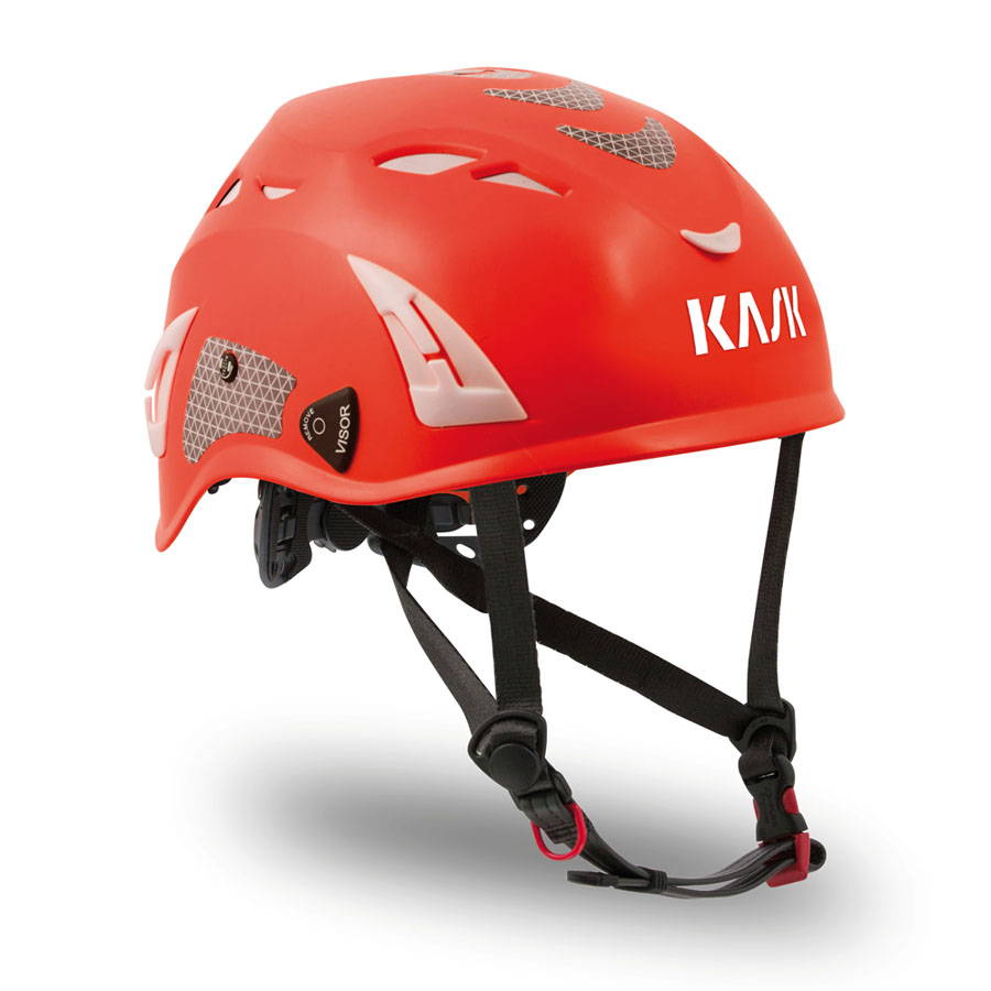 KASK Super Plasma Hi Viz red helmet