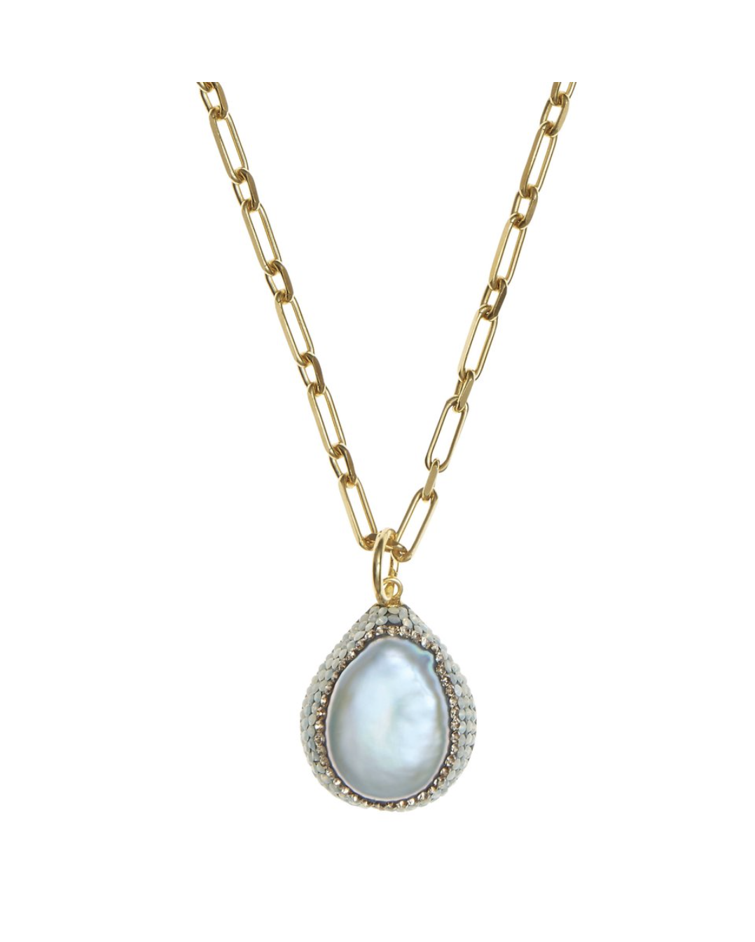 soru jewellery baroque pearl pendant necklace,