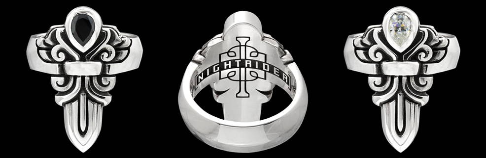 Guardian Angel Ring by NightRider Jewelry - 3 Views