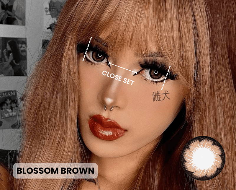 Close set eyes - Blossom Brown