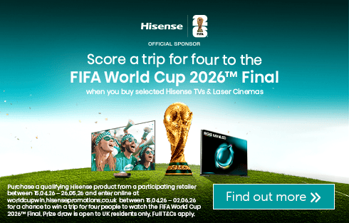 Hisense - Score a trip for four to the Fifa World Cup 2026™ Final when you buy selected Hisense TVs or Laser Cinemas