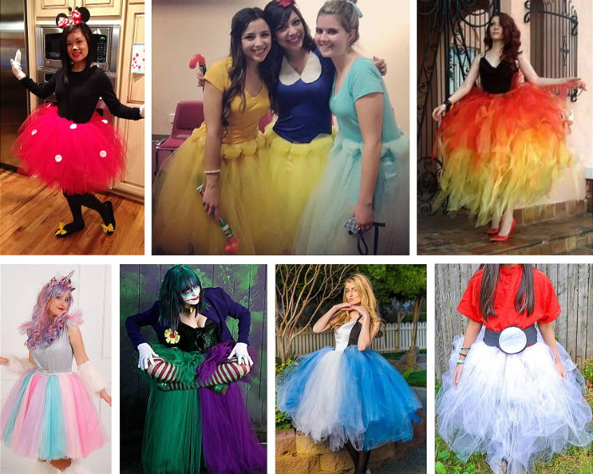Cosplay and Halloween costumes with a tutu skirt