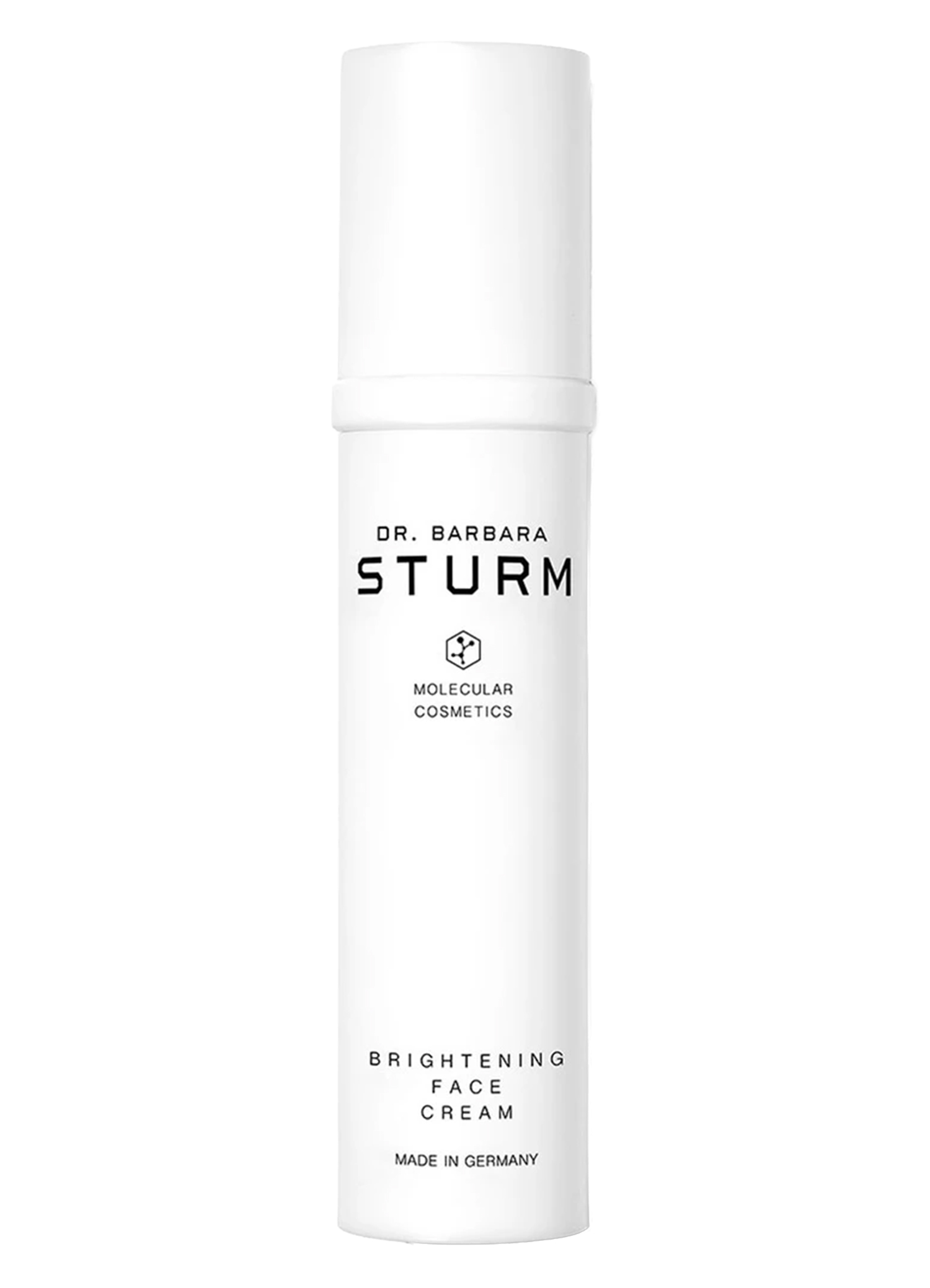 Dr. Barbara Sturm Brightening Face Cream in a white pump bottle.